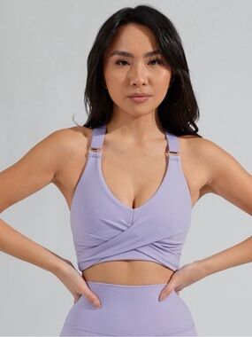 NWT BuffBunny Lavender Haze 💜 Candy Wrap Sports Bra